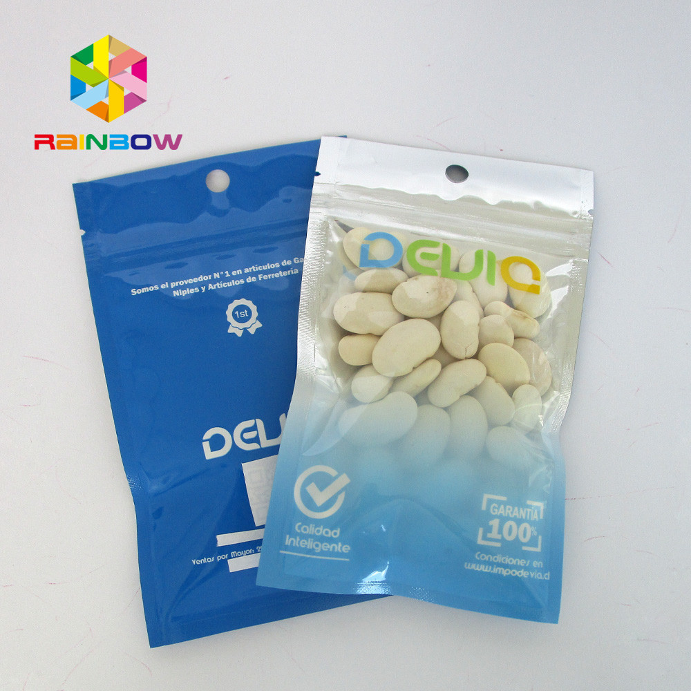 명백한 플라스틱 3 측 히트 실 인쇄된 알루미늄 포일 작은 주머니 120Mic