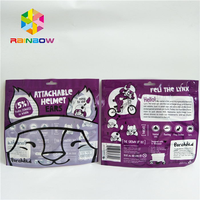 명백한 전면 창으로 패키징하는 세 측면 봉인한 작은 맞춘 프린팅