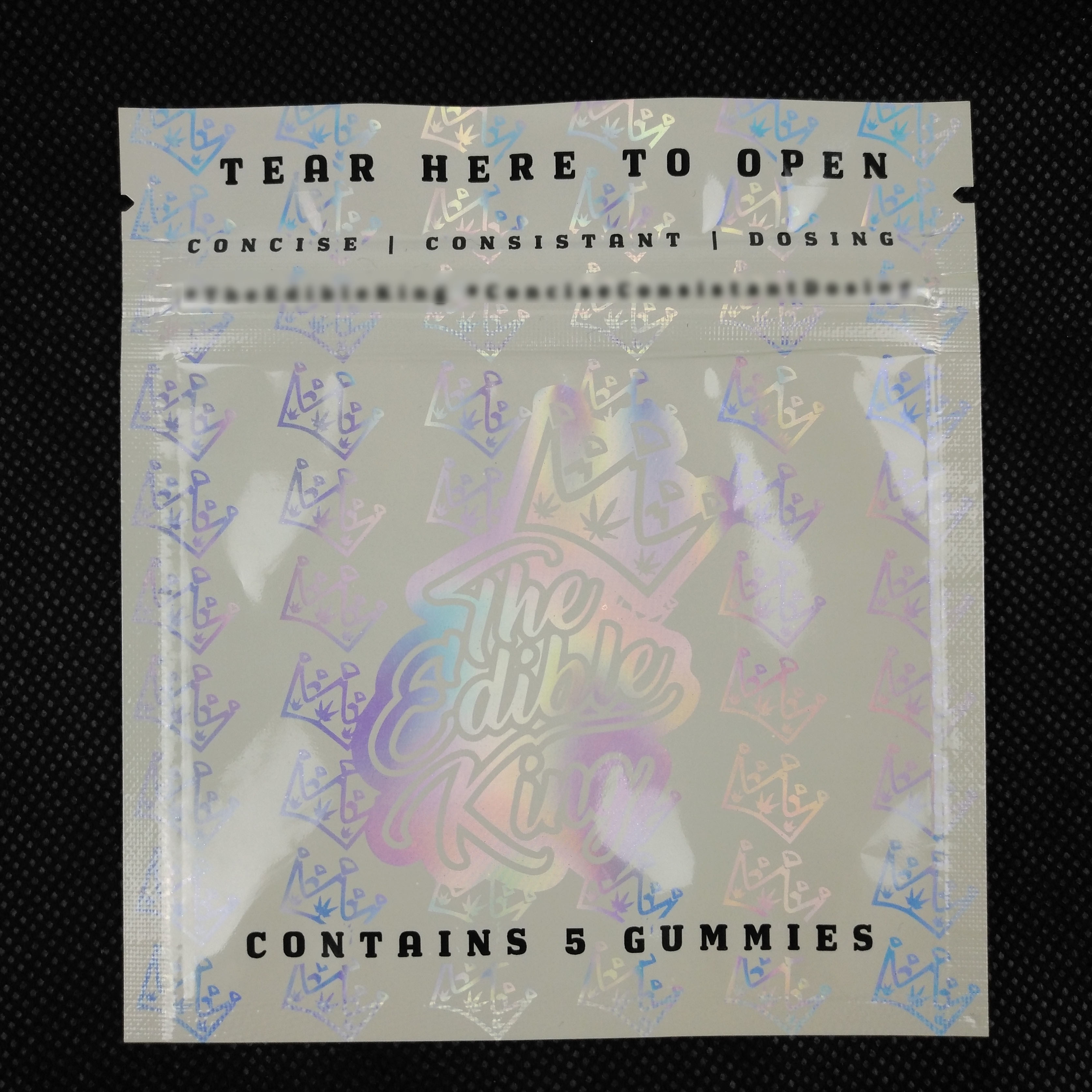 맞춘 로고 디자인 지프 잠금 장치 재밀봉할 수 있는 냄새 증명 알루미늄 호일 마일라 플라스틱 3 측면 봉인된 패키징 홀로그램 에어백