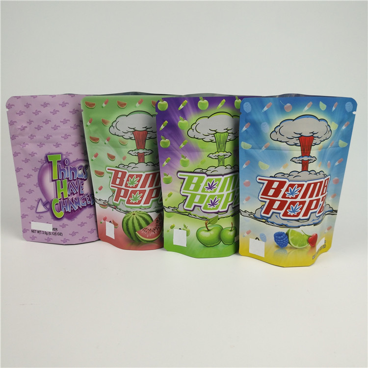 3.5G 잡초 마일라 지플록식 가방 라미네이트물 식품 등급