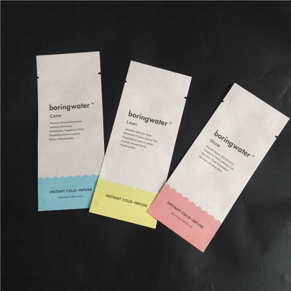 에어백 3 측면 시일 파우치를 패키징하는 Eco 친구 미생물에 의해 분해된 크라프트 지 PLA 합성물 식품 파우더 양념