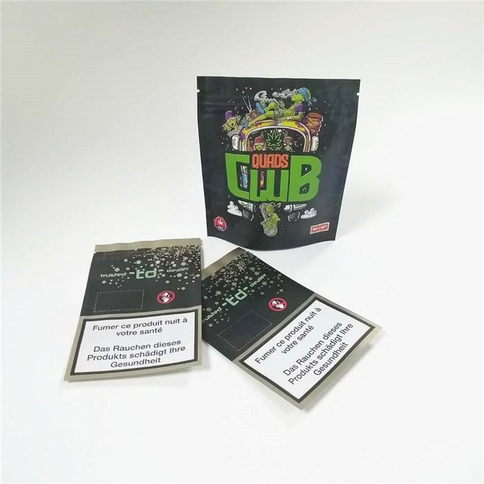 SGS 14g 28g Mylar Foil Childproof 지퍼 백 CMYK 120mic