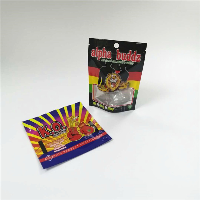 CMYK 160mic 호일 적층 포장 백 AL 0.7C THC 거미 Mylar 백