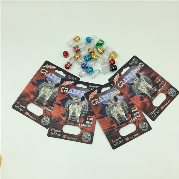 남성 성적인 알약을 위한 상자 Rhino 7을 포장하는 미친 코뿔소 69 알약