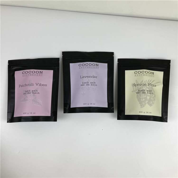 재밀봉할 수 있는 32개 항공 회사 코드 목욕 소금 포일 파우치 포장은 백 / 250g 커피 시체 관목숲 팁을 견딥니다