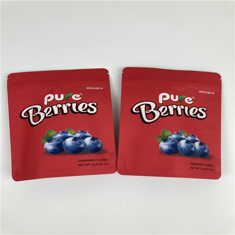 BOPP VMPET 1/8oz 대마초 꽃 포장 백 3.5g Cbd Zip Lock Foil Pouch