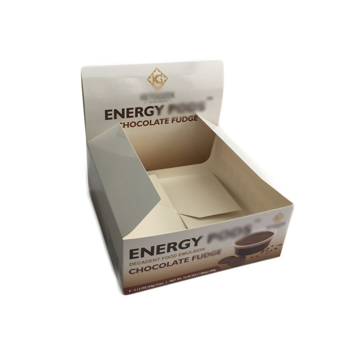 식사 ISO CMYK 전시 종이 포장 상자 350G 상아빛 널 vmpet