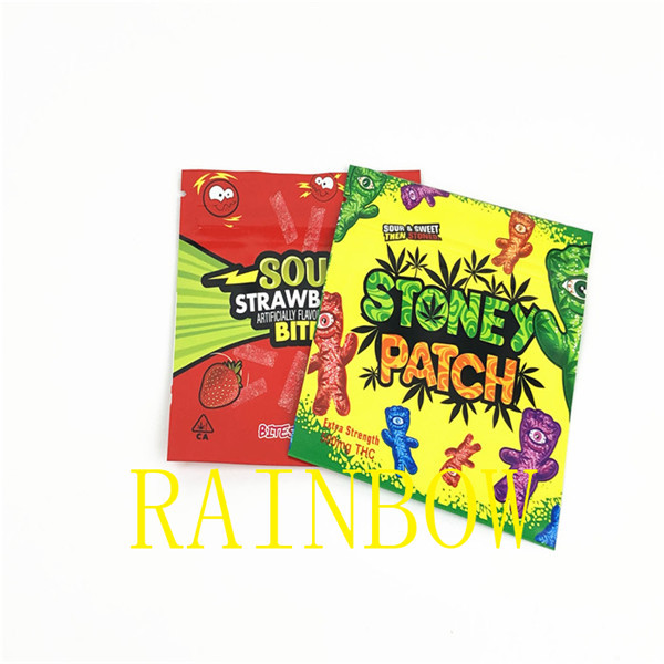 100mic 식용 CMYK 열 밀봉 Mylar 호일 주머니 사탕 80x100mm VMPET