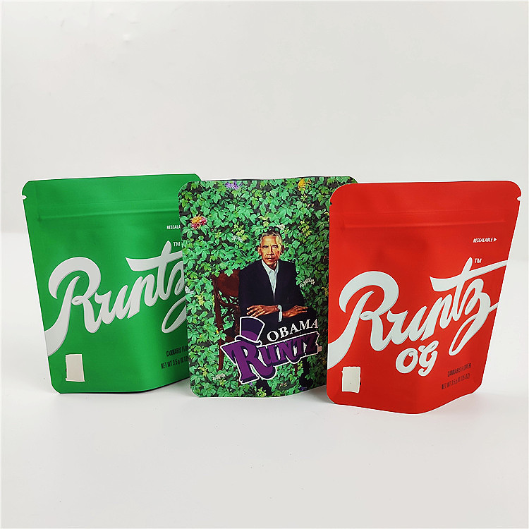 SGS 100mic CMYK 생분해성 냄새 증거 가방 재밀봉 가능한 VMPET MOPP