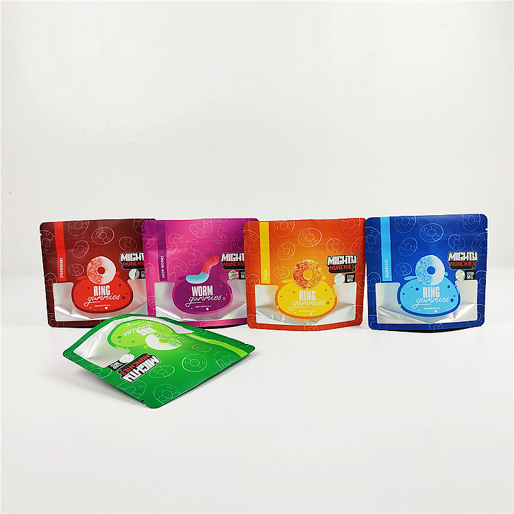 3.5g 플라스틱 식용 Doypack 초본 향 포장 CMYK 초본 Mylar 부대
