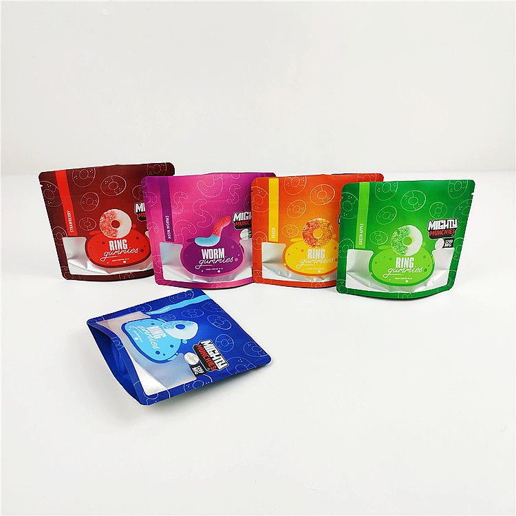 14g CBD SGS 냄새 증거 포일 부대 80mic 고무 같은 Mylar 포장 부대