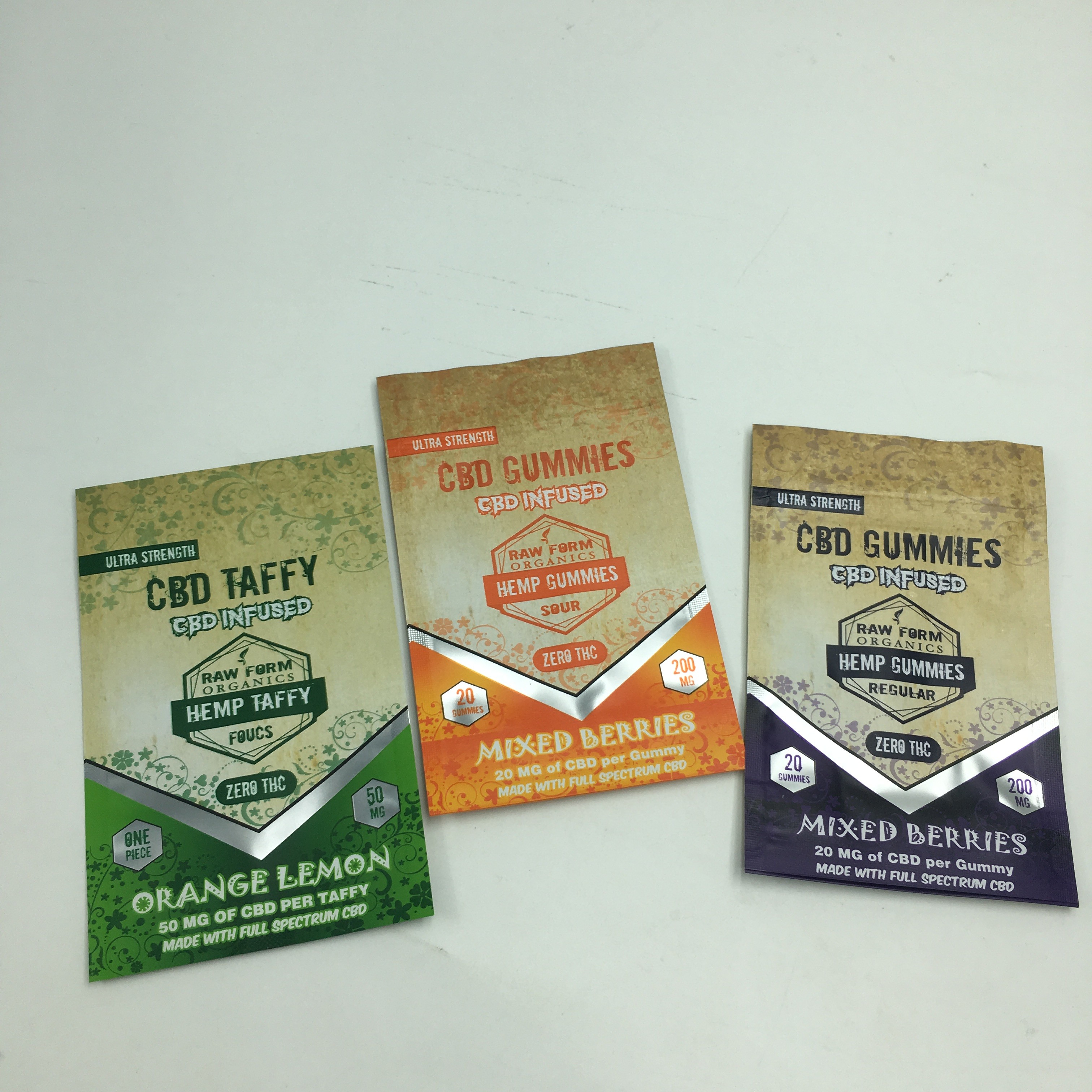 사용자 정의 인쇄 1g 3.5g 재활용 냄새 방지 지퍼 거미 곰 CBD 작은 스탠드 식용 3.5g mylar 잡초 가방