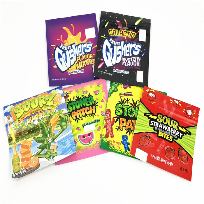 VMPET CBD 포장 주머니를 포장하는 광택이 없는 CMYK 100mic Mylar 포일 주머니