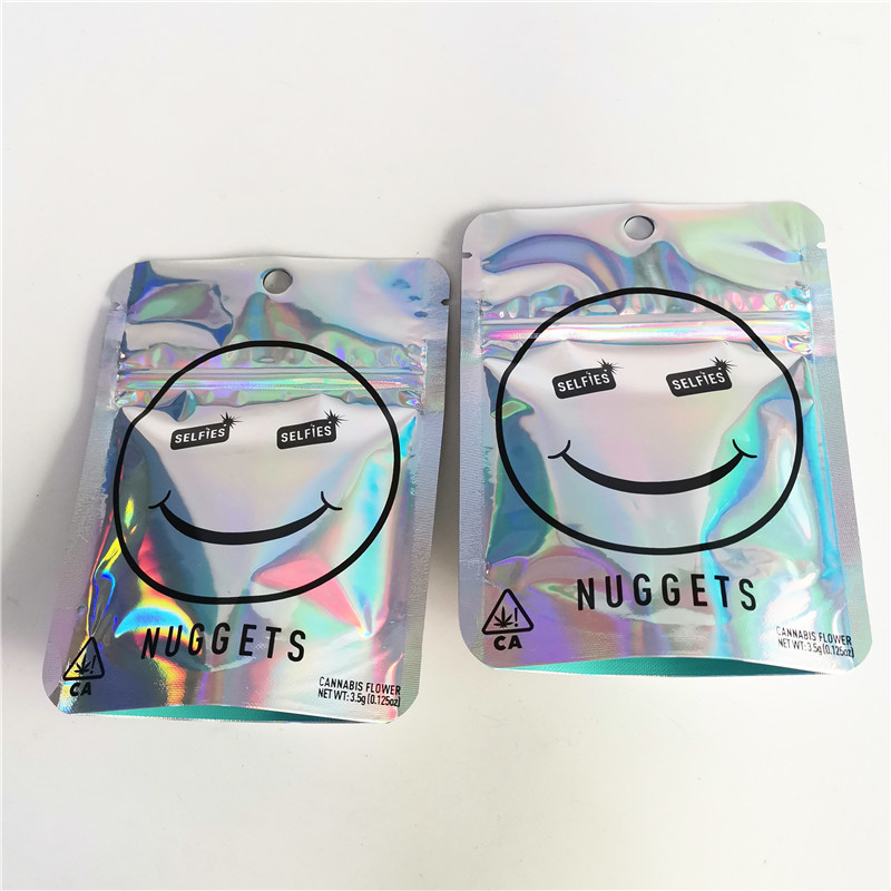 광택이 없는 광택 있는 12C VMPET Cbd 지퍼 부대를 포장하는 3.5g Cbd 초본 향