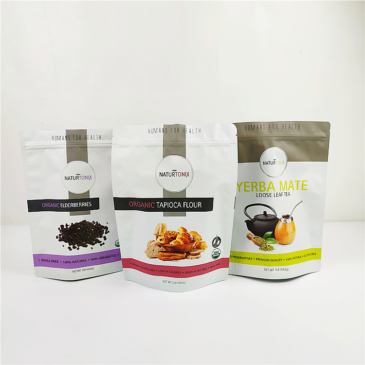 그라비아 120mic 적층 스탠드 업 홀로그램 가방 VMPET MOPP 플라스틱 포장 가방