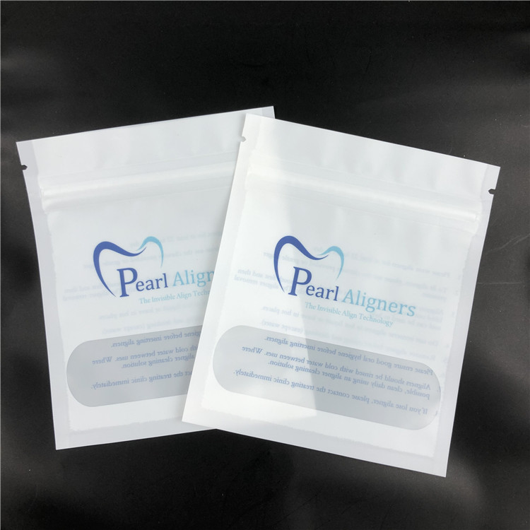 치과 교정기 진주 정렬기 Mylar 지퍼 부대는 Kraft VMPET를 통해 봅니다