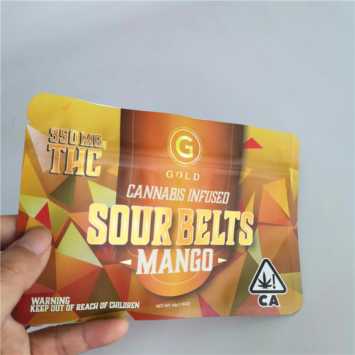 4X6 인치 Mylar Ziplock 백 포일 안감 THC CBD Swiss Weeds