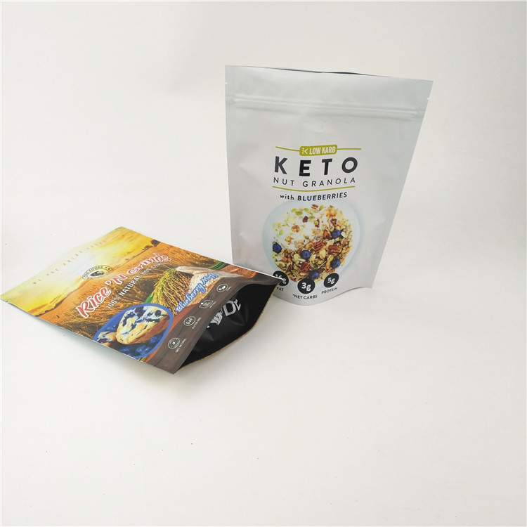 CMYK CPP 재밀봉할 수 있는 마일라 가방 프로스티드 입지 업 도이팩 지퍼 120 마이크 MOPP