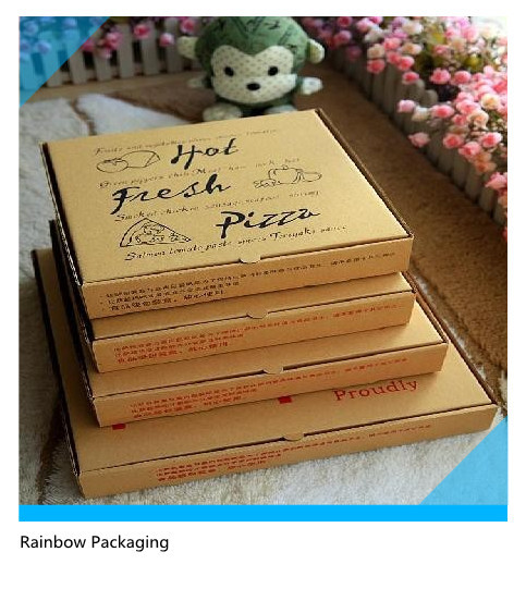 인쇄 표면에 Foldable 피자 종이상자 포장을 나르십시오