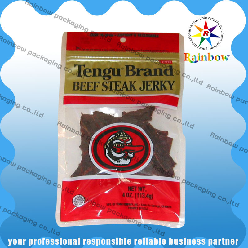 열 밀봉된 명확한 창 가득 차있는 인쇄를 포장하는 음식 급료 포일 부대