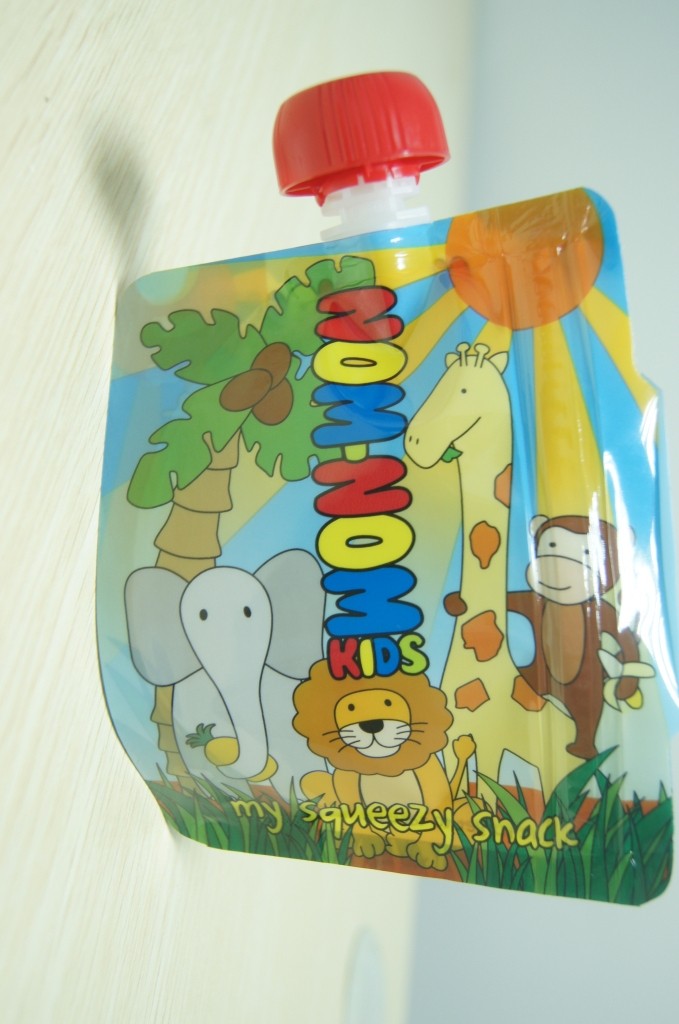 가득 차있는 인쇄로 포장하는 주문 물자 유아식 알루미늄 호일 주둥이 주머니