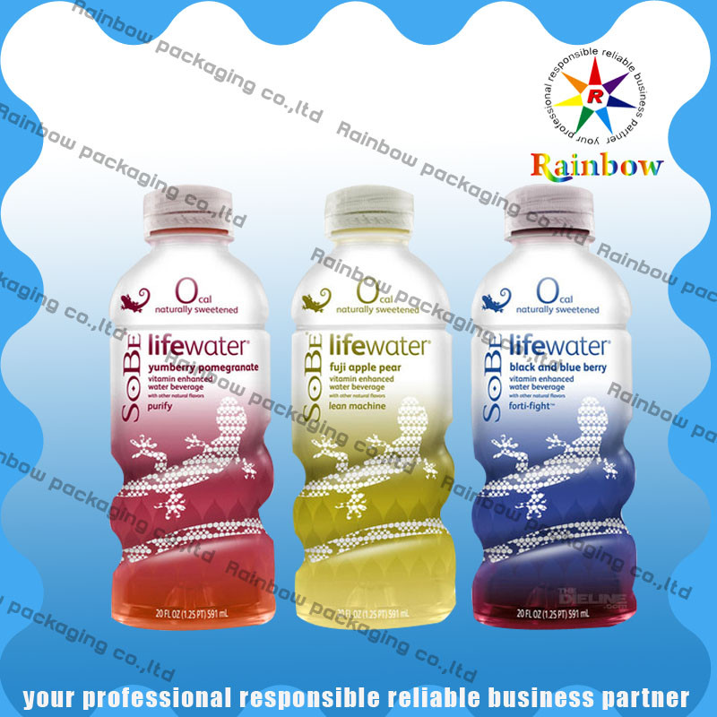 음료 병 수축 포장은 주문 인쇄 열을 소매를 답니다 - 방수 처리하십시오 과민한