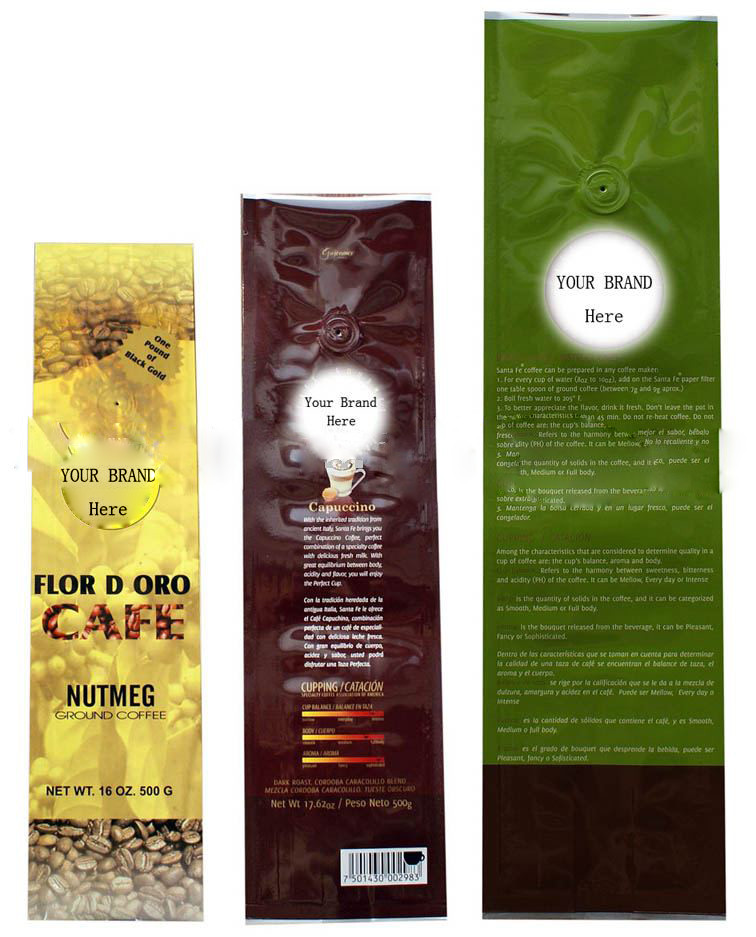 Zip 자물쇠로 포장하는 OEM 애완 동물/알루미늄/PE 커피 벨브 포일 부대