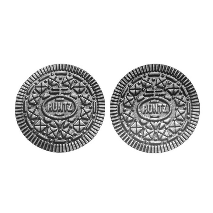 쿠키 라운드 형상 마일라 알루미늄 호일 백 재밀봉할 수 있는 식용인 3.5g 다이 컷