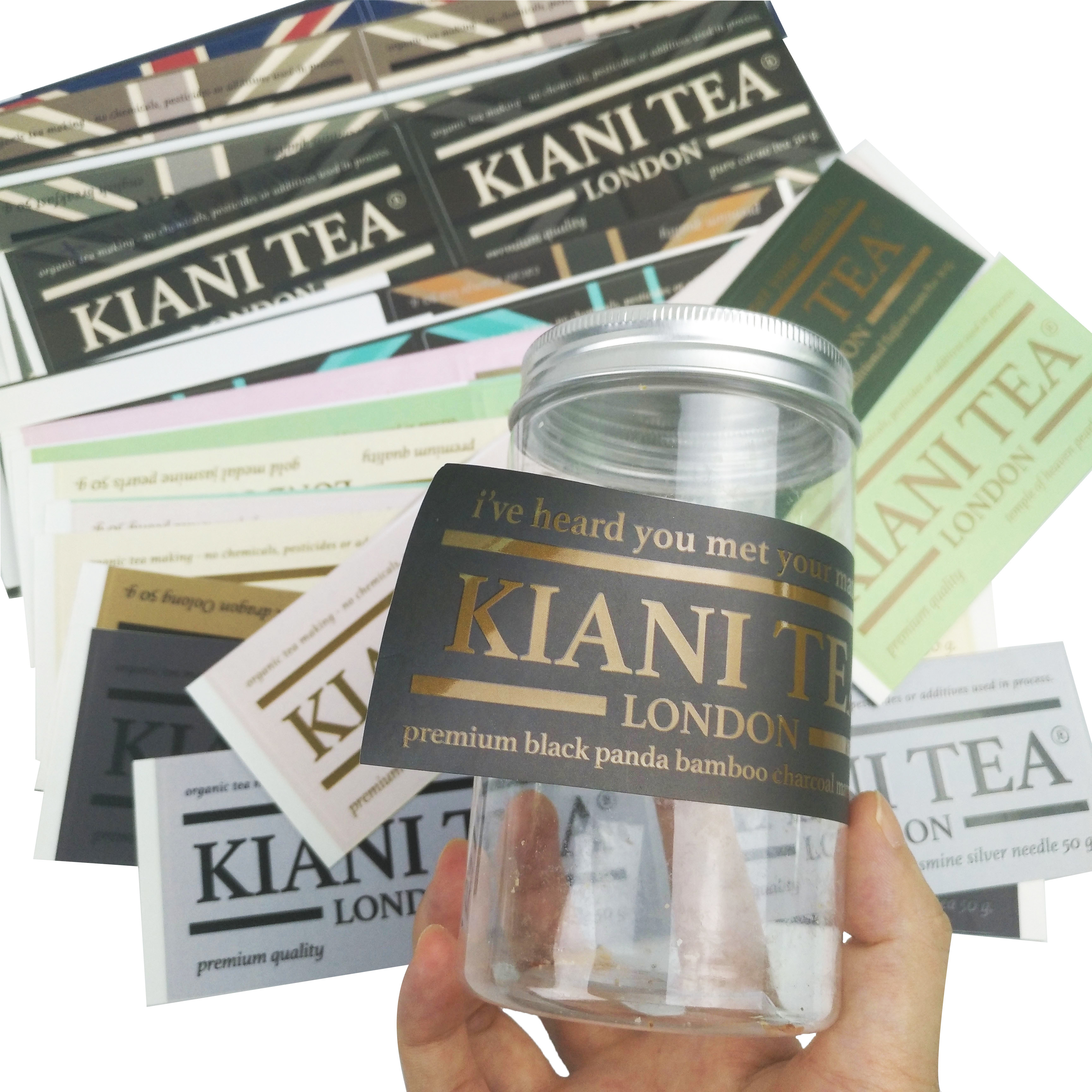 유일한 주문 제작된 점착성 방수 스티커 식품 물병 커스텀 로고 인쇄된 라벨 스티커