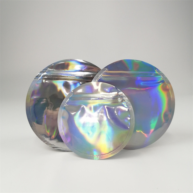 주문 제작된 프린팅 식용인 라운드는 3.5g 7g를 패키징하는 플라스틱 파우치를 형성했습니다