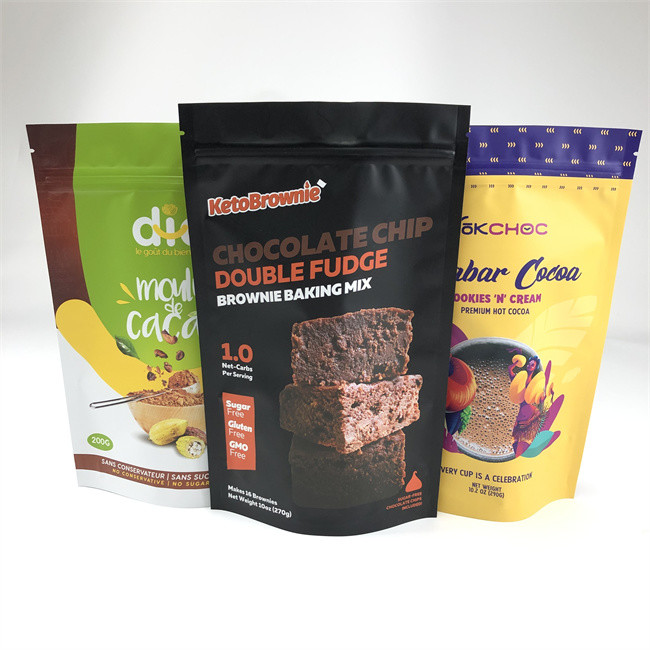 식품 등급 지프 잠금 장치 플라스틱 백 알루미늄 호일은 지퍼와 봉지를 견딥니다