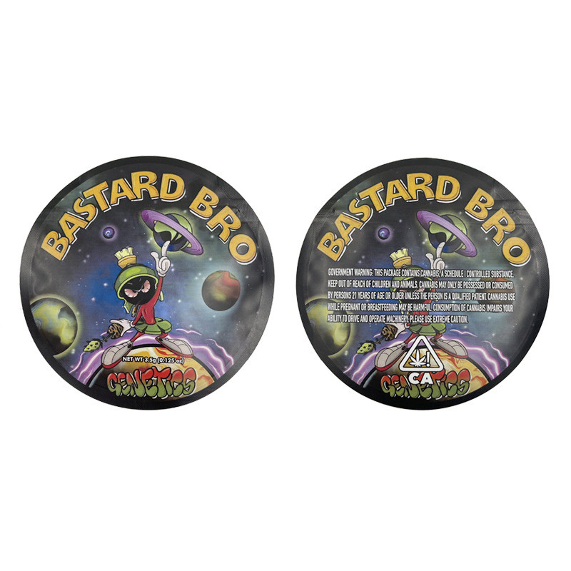 혼합된 써클 에더블스는 가방 냄새 증명 3.5g를 패키징하여 형성하여진 마일라 금속 박막을 다이 컷합니다