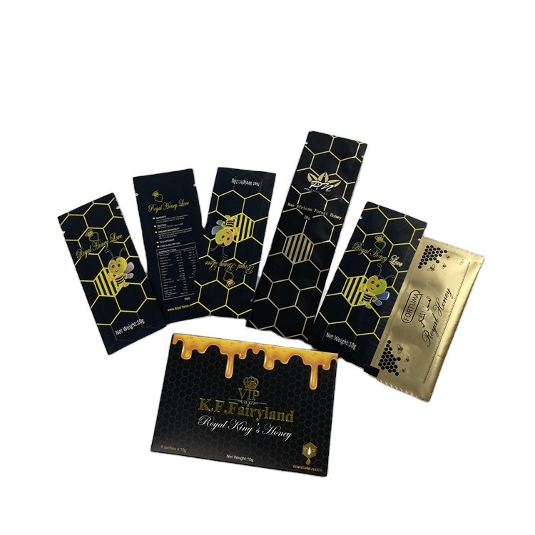 자연적인 100%를 패키징하는 꿀벌 젤리 식물지 달콤한 플라스틱 파우치