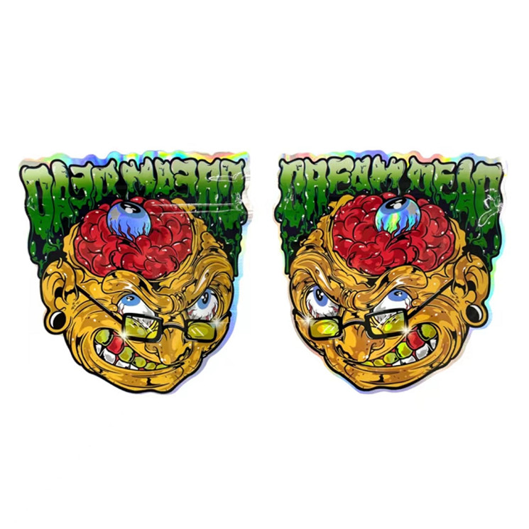 불규칙한 재밀봉할 수 있는 지프 잠금 장치 마일라 봉투 캔디 플라스틱 파우치