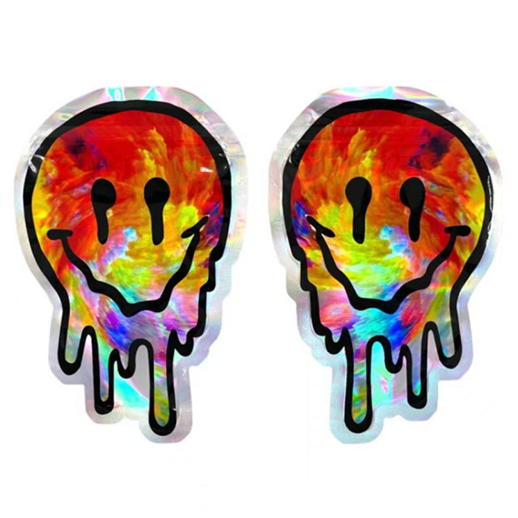 사탕 쿠키를 위한 불규칙한 모양을 패키징하는 3.5g 7g 재밀봉할 수 있는 지퍼 마일라 식품