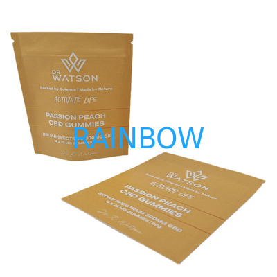 소매 친환경 친환경 생분해 Kraft 종이 재봉식 Mylar 가방 디지털 인쇄 PLA 냄새 방지 가방 로고