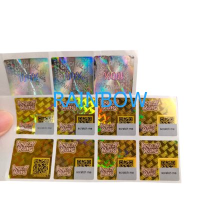 접착 비닐 PVC 종이 스티커 방수 UV 홀로그램 인쇄 맞춤형 로고 포장 라벨 스크랩북 용지