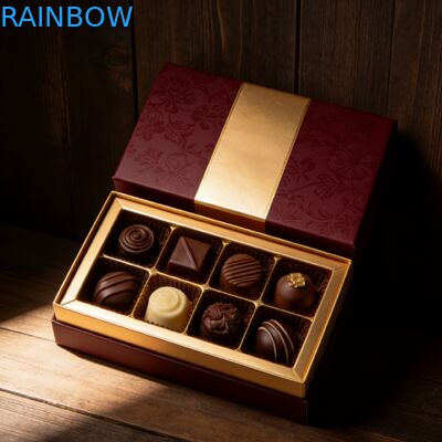 주문 로고 개인화된 초콜렛 선물 상자 포장 사탕 초콜렛 화장품 상자 빈 초콜릿 상자