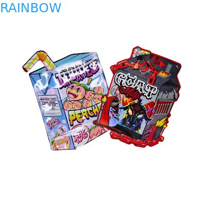 도매 맞춤 인쇄 특수 모양 마일라 백 3.5 7g 스탠드업 어린이 방지 파우치 스낵 포장용